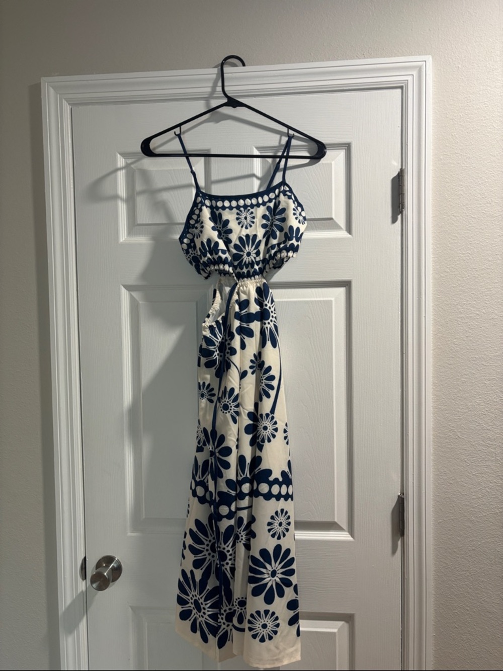 Women's Navy Floral Maxi Dress - Brand: